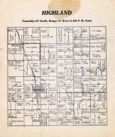 Highland Township, Adaza, Churdan, Greene County 1928